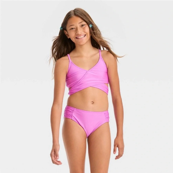 Art Class it’s a wrap purple bikini set size 14 NEW - Picture 1 of 5